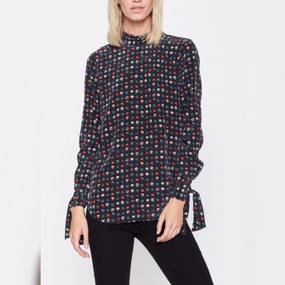 Equipment Aurora Silk Tie Blouse